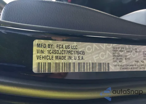 2024 Dodge Durango R/T Plus Awd from USA, damaged, VIN 1C4SDJCT7RC176435